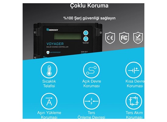 Voyager Solar Şarj Kontrol Cihazı (20A) Thumb 3